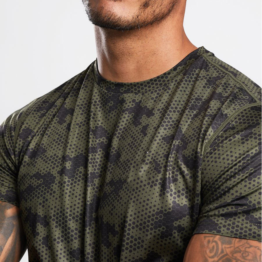 Wholesale Custom T Shirts Short Sleeve Dry fit Sport T Shirt for Men-Aktik